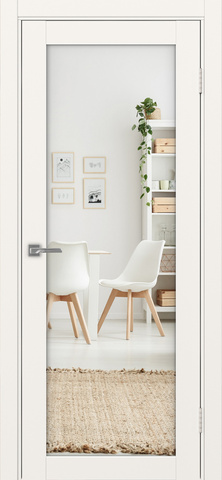 Дверь бежевая / Зеркало