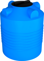 Бочка Ц300 Хромов 300 л. вертикальный (740x740x920см;синий) - арт.561000