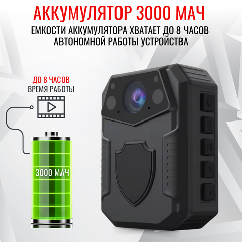 Персональный носимый видеорегистратор RIXET RX-10