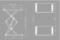 Подъемник ножничный J&F  L-S-5 схема