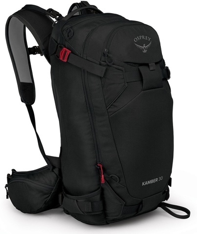 Картинка рюкзак горнолыжный Osprey kamber 30 Black - 1