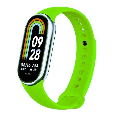 Силиконовый ремешок Silicon Loop для Xiaomi Mi Band 8 (Салатовый)