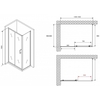 Abber Schwarzer Diamant AG30150B5-S60B5 Душевой уголок, 150x60x190