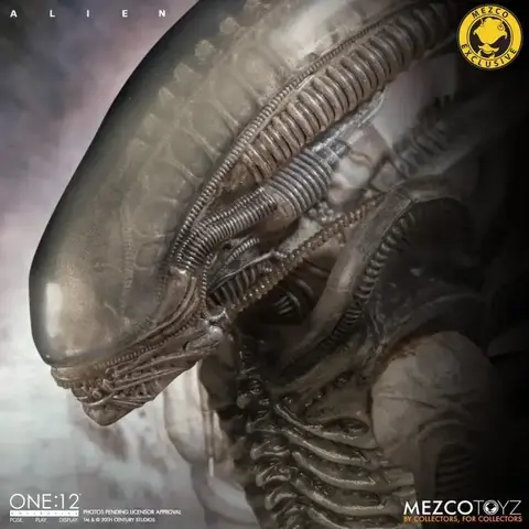 Фигурка Чужой Ксеноморф масштаб 1:12 Эксклюзивное Коллекционное Издание Mezco