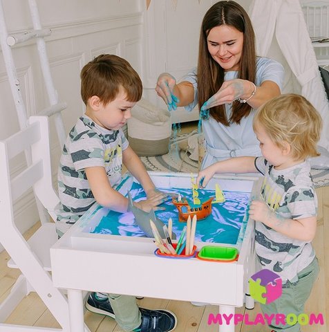Световая песочница MYPLAYROOM™ с открытым пеналом/короткая 5