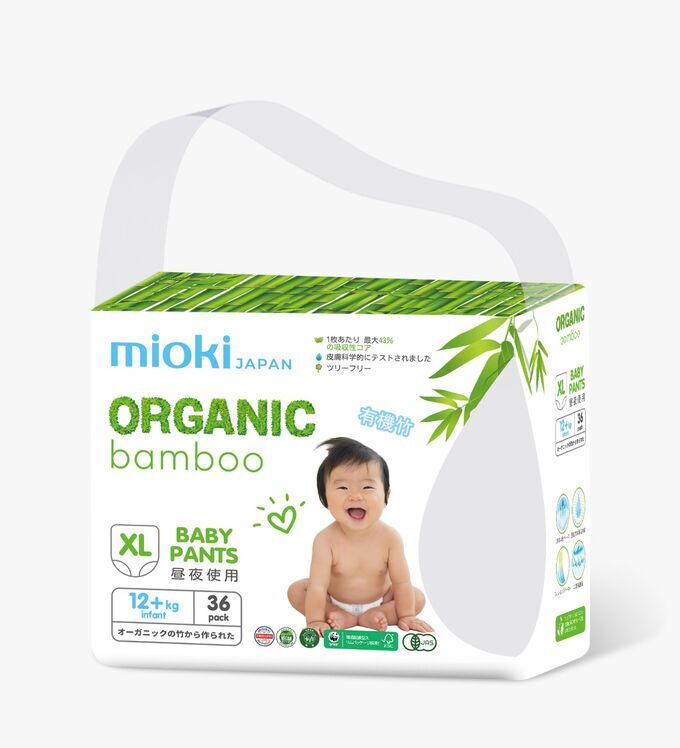 Трусики MIOKI/MARABU Organic Bamboo, 12+ кг (XL) купить в интернет магазине  Nappystore в Благовещенске