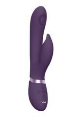 Фиолетовый вибромассажер-кролик Aimi - 22,3 см. - 