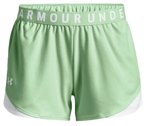Женские теннисные шорты Under Armour Women's UA Play Up Shorts 3.0 - aqua foam/white