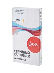 Контейнер с чернилами Sakura C13T973400 (T9734 Y) для Epson WorkForce Pro WF-C869RDTWF, желтый, 22000 к.