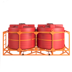 Кассета с полным сливом 2*5000л КАС Политим 10000 л.(4330x2190x2085см;красный) - арт.560810