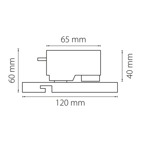 Трековое крепление с 1-фазным адаптером к 21383х/21483х Asta Lightstar 592067