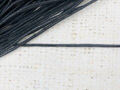 Шнур вощеный d 2 мм, 100% хлопок, чёрный