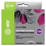 Картридж струйный Cactus CS-LC1100M пурпурный (16мл) для Brother DCP-385c, 6690cw, MFC-990, 5890, 5895, 6490