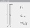 Душ уличный Arkema Quick Q105, антрацит