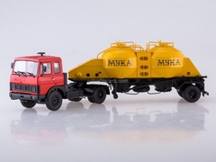 MAZ-5432 (red) and semitrailer K4-AMG 1:43 AutoHistory