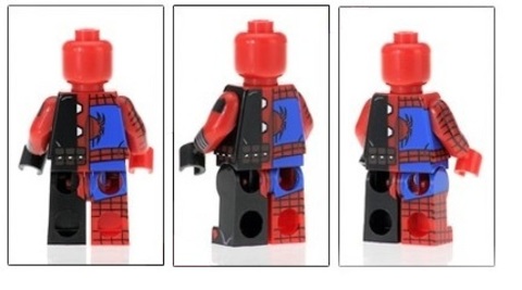 Супергерой минифигурка Дэдпул Паук — Superhero minifigure Deadpool Spider