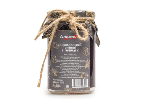 Мармелад черноплодная рябина с ванилью Комплимент, 380г