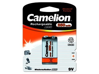 Аккумулятор Camelion 9V 250 mAh Ni-Mh BL1