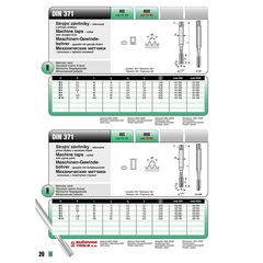 Метчик М 6,0х1,0 (Машинный) DIN371 HSS 6h(2N) B/4-6P 80мм a=4,9 Bucovice(CzTool) 102060