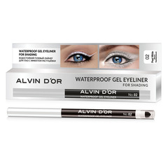 Alvin D`or P-23 Карандаш для глаз гелевый водостойкий Lipliner for shading тон 02 pearl white/белый