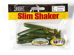 Мягкая съедобная приманка LJ Pro Series Slim Shaker 3in (76 мм), цвет S67, 9 шт