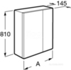 Зеркальный шкаф 80 см Roca UP ZRU9303017
