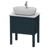 Duravit Luv Консоль из кварцевого камня с 1-м вырезом, 20x688x475, цвет белый структурный LU946501717