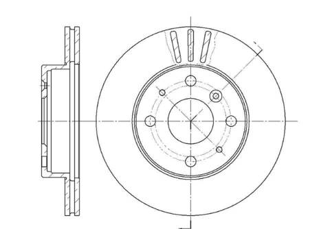 Диск тормозной вентилируемый G-brake  GR-02511