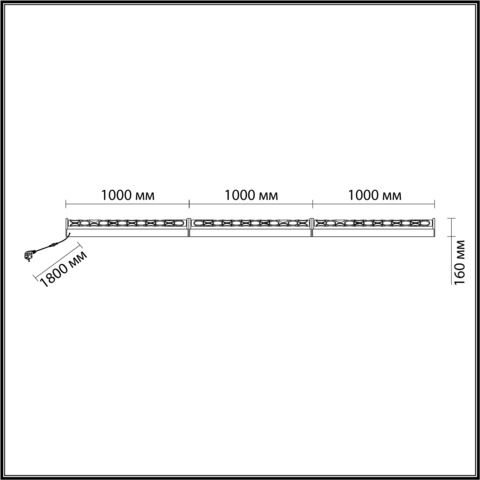 Напольный светодиодный светильник Odeon Light WATERFALL 7027/72FL