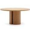 Круглый стол Nealy с дубовым шпоном в натуральной отделке, Ø 150