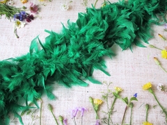 Боа куриное 78 гр, ш. 20 см, L 1,82 м, зелёный