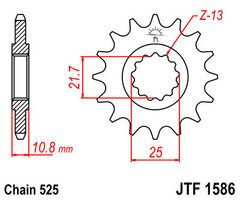 Звезда ведущая JTF1586 17RB