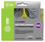 Картридж струйный Cactus CS-LC900Y желтый (16.6мл) для Brother DCP-110, 115, 120, MFC-210, 215, FAX-1840