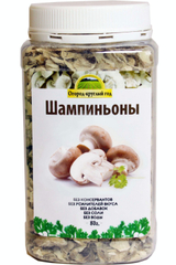 Шампиньоны сушёные резаные 'Здоровая еда' в ПЭТ-банке, 80г