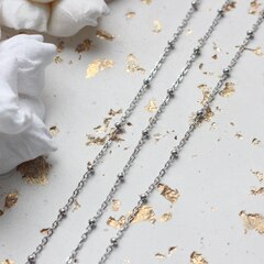 Цепочка стальная с шариками 1,2 мм, 80 см, А150