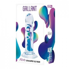Фаллоимитатор Gallant, прозрачный от Alive (14×3,5 см)