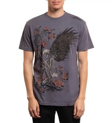 Футболка Affliction WINGED REAPER GREY