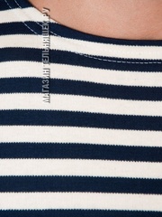 Купить настоящую тельняшку - Магазин тельняшек.ру 8-800-700-93-18Тельняшка летняя ВМФ (темно-синяя/суровая полоса) ГОСТ Минобороны ИНТЕРЛОК в Магазине тельняшек