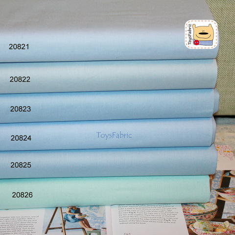 Ткань для пэчворка однотонный голубой 20826 (45х55см)