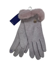 Перчатки. Женские. Верх: Текстильные.Кашемировые.С опушкой. Подклад: Плюш-флис.В упаковке 12 шт,разные цвета.