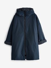 Плащ водонепроницаемый с флисовой подкладкой Next E95-162, Темно-синий, Серый