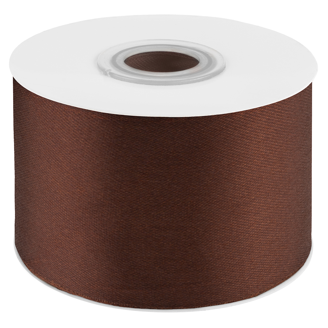 Лента Атласная (5см*22,85м) Шоколадный