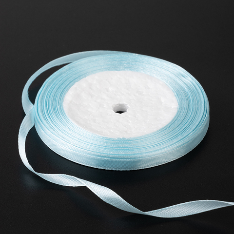 Лента атласная Нежно-голубая (103) 6 мм, 25 метров
