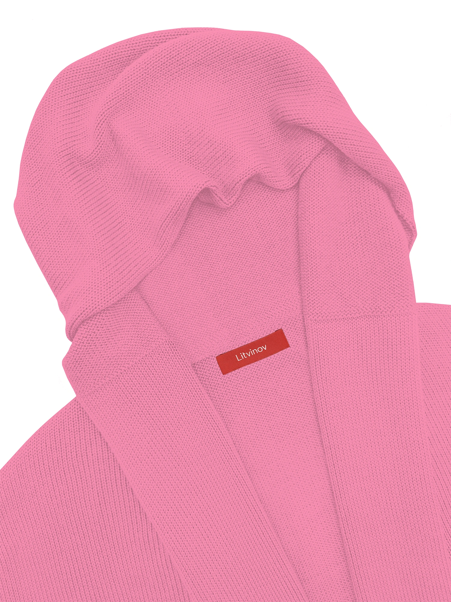 Кардиган с капюшоном из шелка