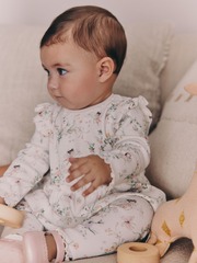 Лонгслив и легинсы в комплекте для малышей Next W60-768, Белый