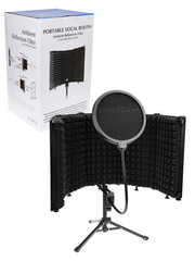 Акустический экран для микрофона c поп-фильтром и подставкой (5 секций)