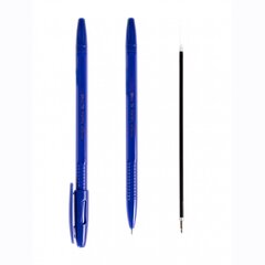 
          Ручка шариковая Alingar на масляной основе "Vectro", 1 мм, синяя, игольчатый наконечник, грип, шестигранный, синий, пластиковый корпус, карт. уп.