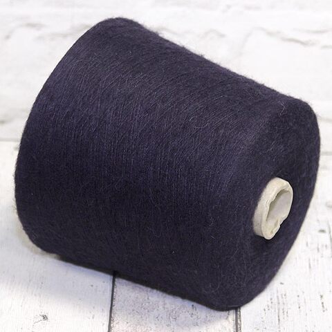 Кидмохер с бэби альпакой Lanificio del'Olivo NOIR 2300 темно-синий