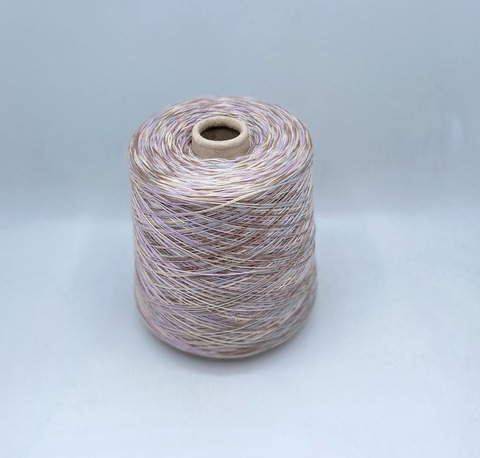 Бобинная пряжа (пр.Италия).art-MIMI 500/100гр, 85%Бамбук 15%Шелк , цвет-Жемчуг,мультиколор, арт.27694
