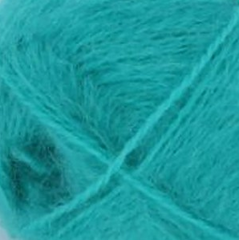 Пряжа "Пушинка", 50% шерсть, 50% козий пух, 50 гр. - 225 м, мята